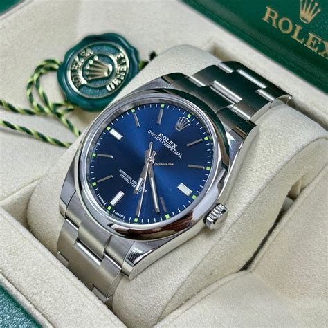 rolex perpetual 39 blue review